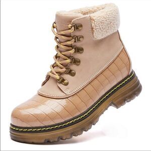 NEW Winter Warm Booties Vegan Leather